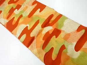 リサイクル　霞模様織出し名古屋帯